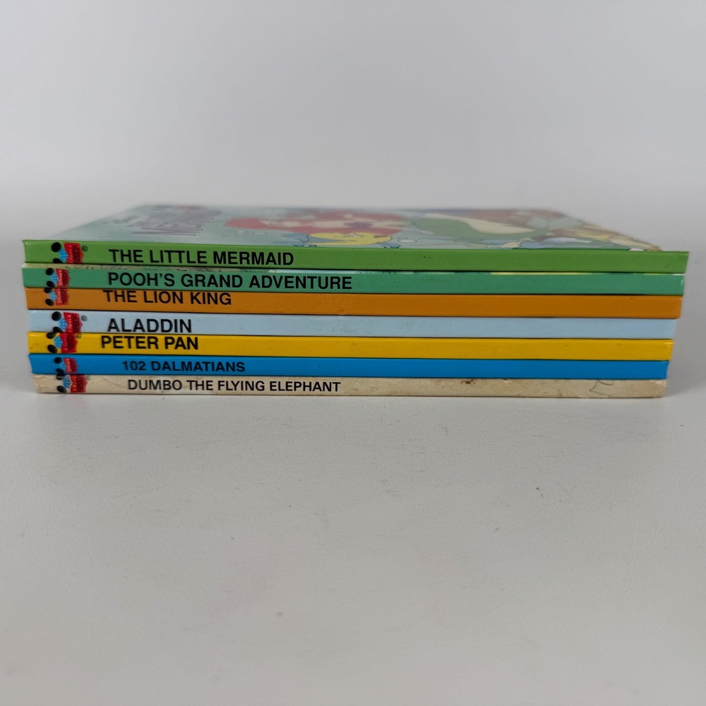 Vintage Disney Grolier Book Club Hardcover Lot of 7 Dumbo Lion King 70s-00s - Picture 2 of 11